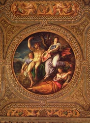 Agriculture, Pomona, Ceres and Neptune, from the ceiling of the library